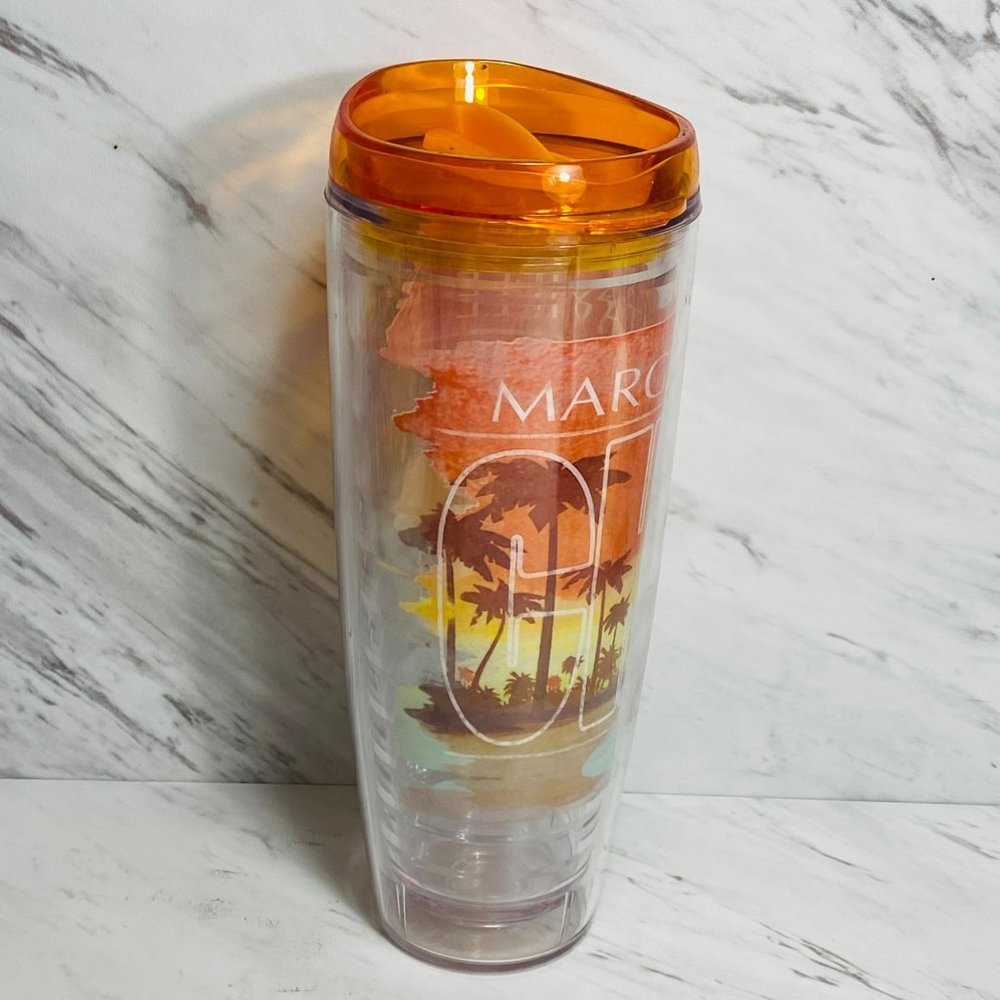 Margaritaville Tervis Style Tumbler Cup 26oz. 'Chill' Island Graphics w/lid